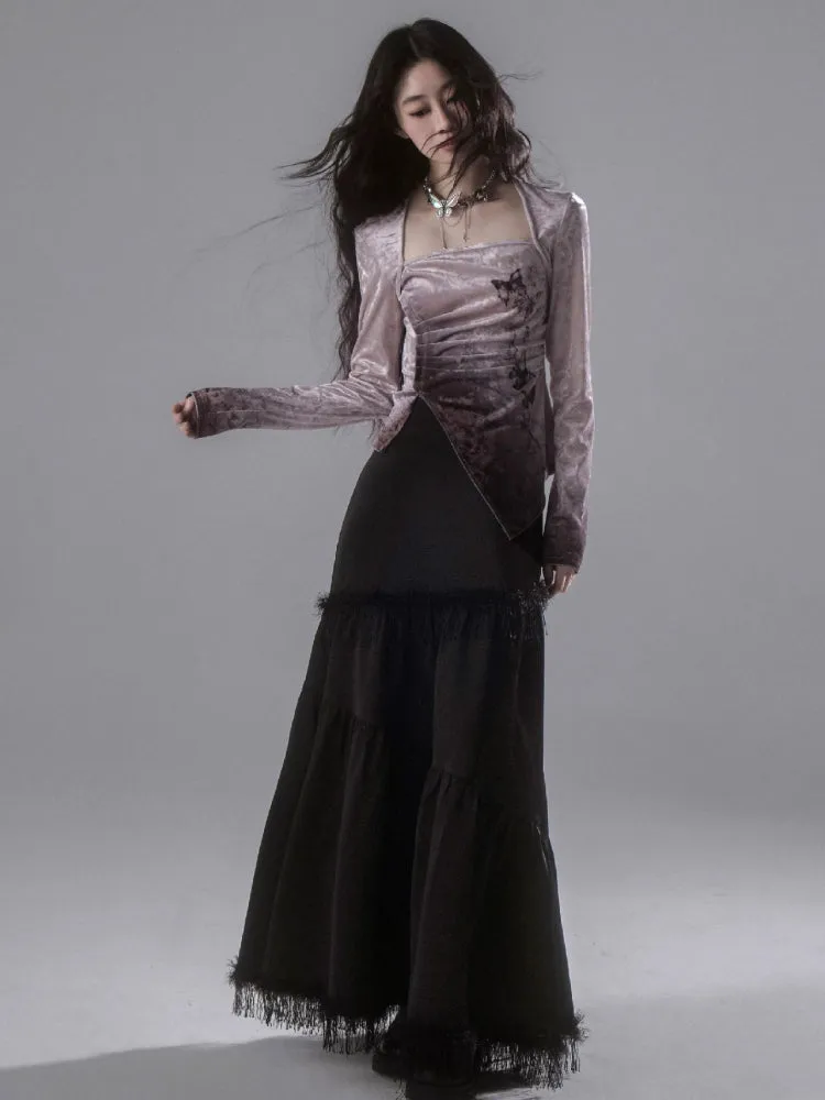 A-line irregular skirt【s0000006407】