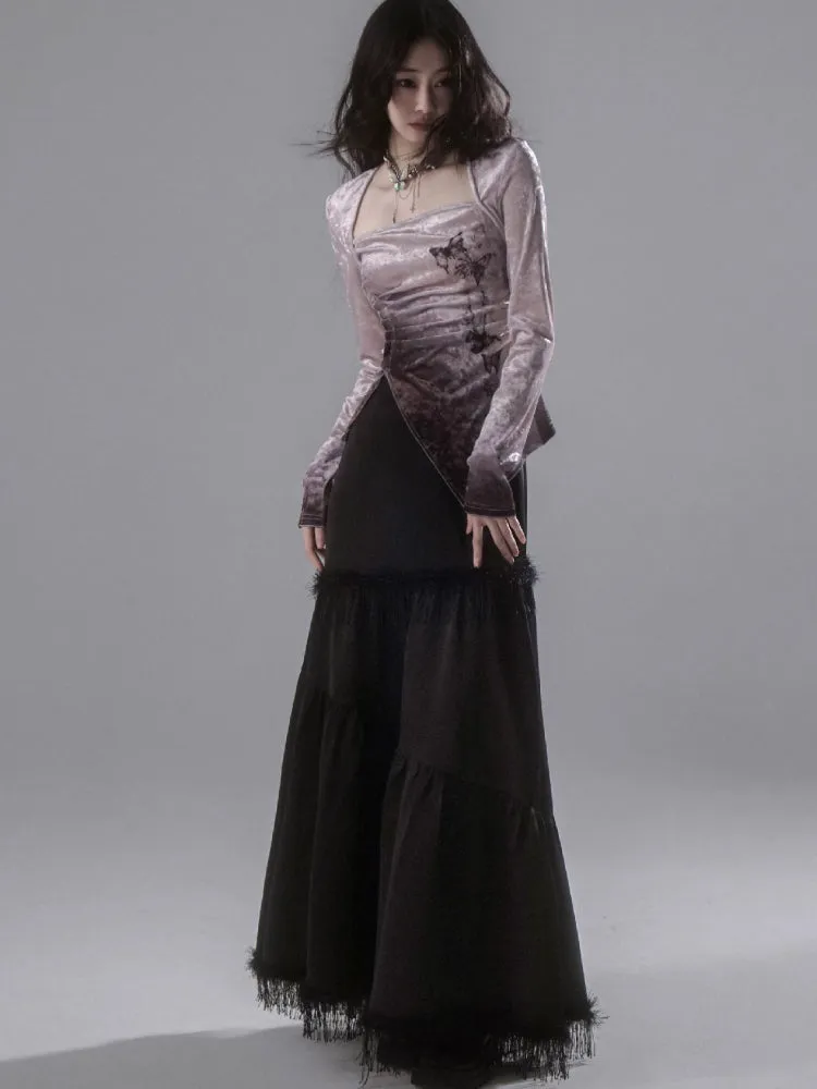 A-line irregular skirt【s0000006407】