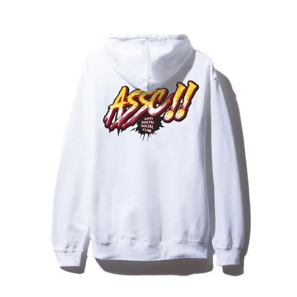 Anti Social Social Club Motor Sport White Hoodie (ASSW449) Men's Size S-XL