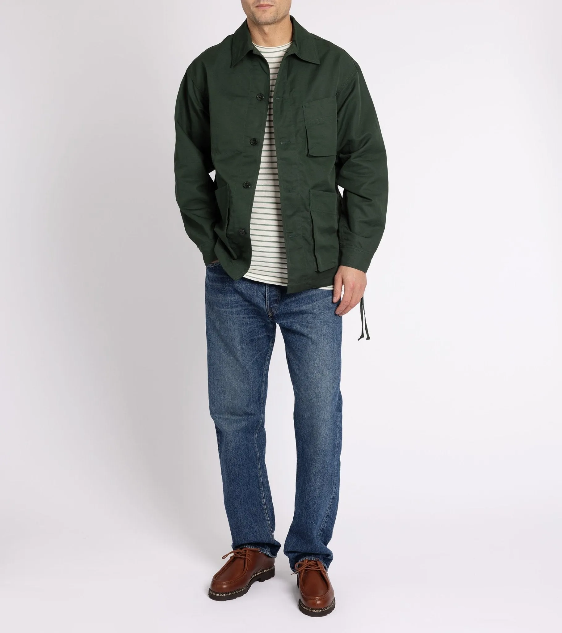 Arpenteur Cotton Linen ADN Jacket: Green