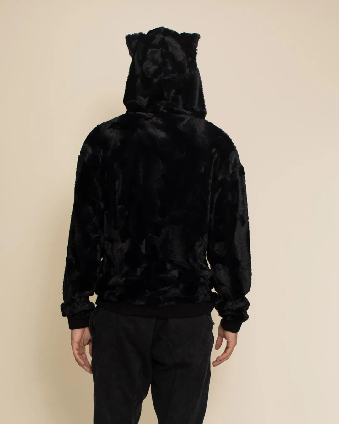 Black Panther Classic ULTRA SOFT Faux Fur Hoodie | Men's