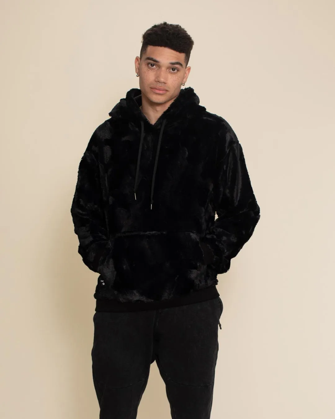 Black Panther Classic ULTRA SOFT Faux Fur Hoodie | Men's