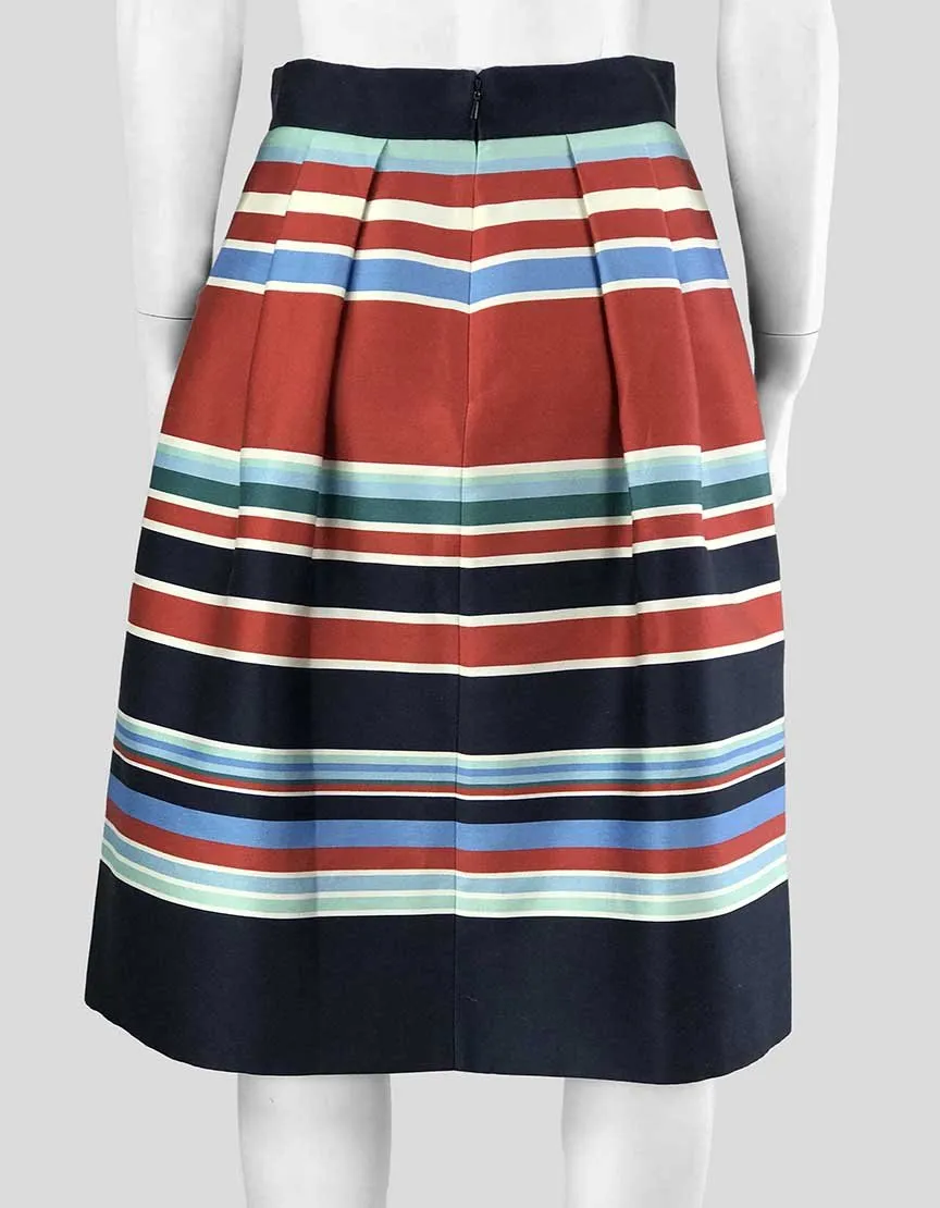 Caroline Issa For Nordstrom A-Line Striped Skirt - 6 US