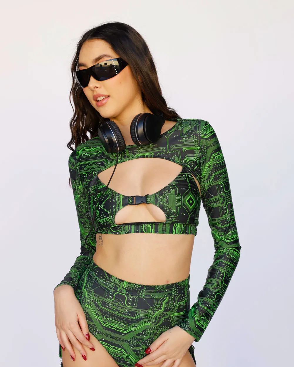 Cyber Matrix Ultra Crop Top