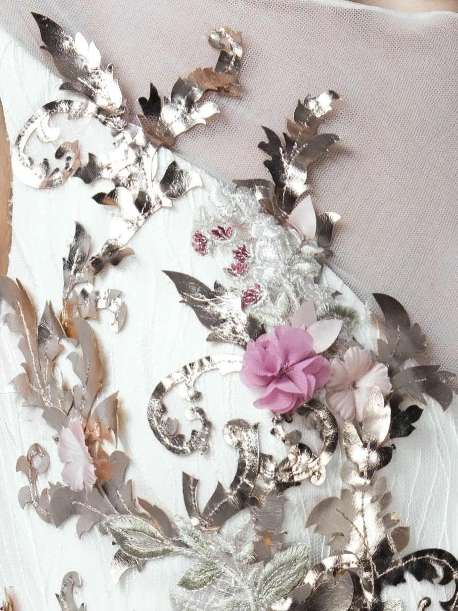 Embellished A-Line Dress