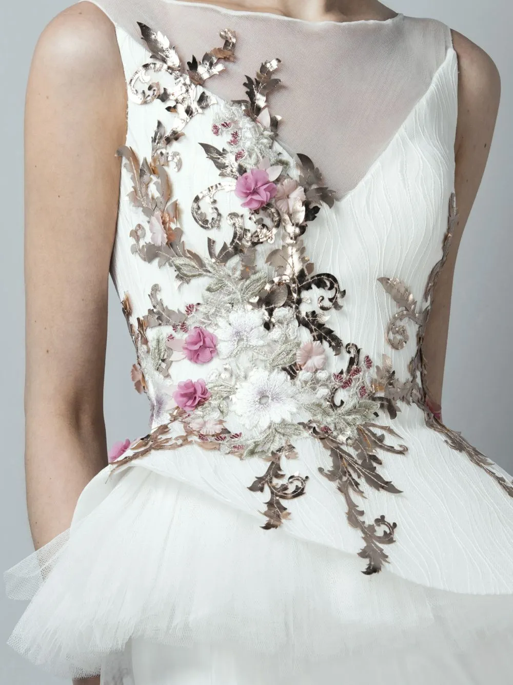 Embellished A-Line Dress