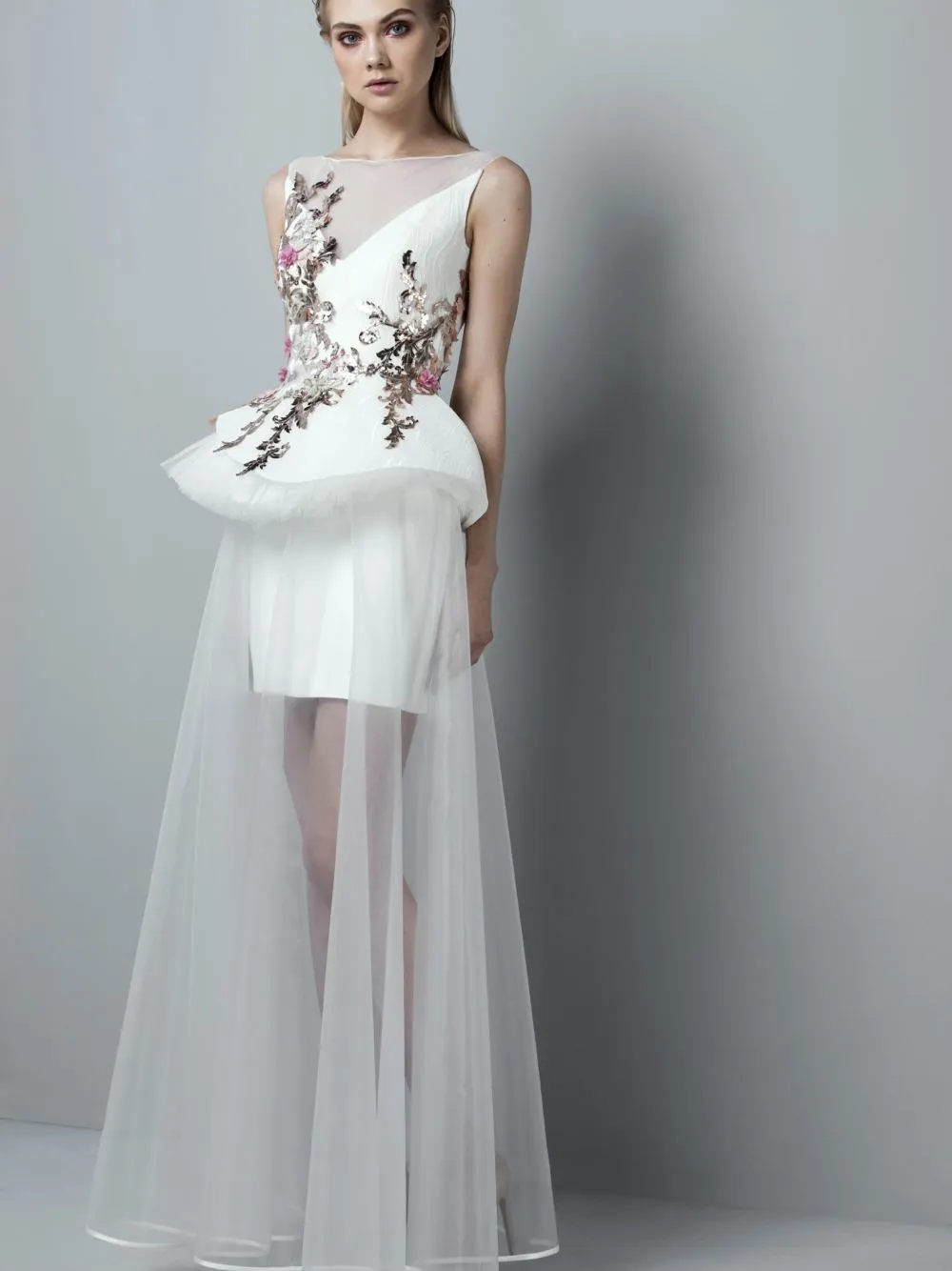 Embellished A-Line Dress
