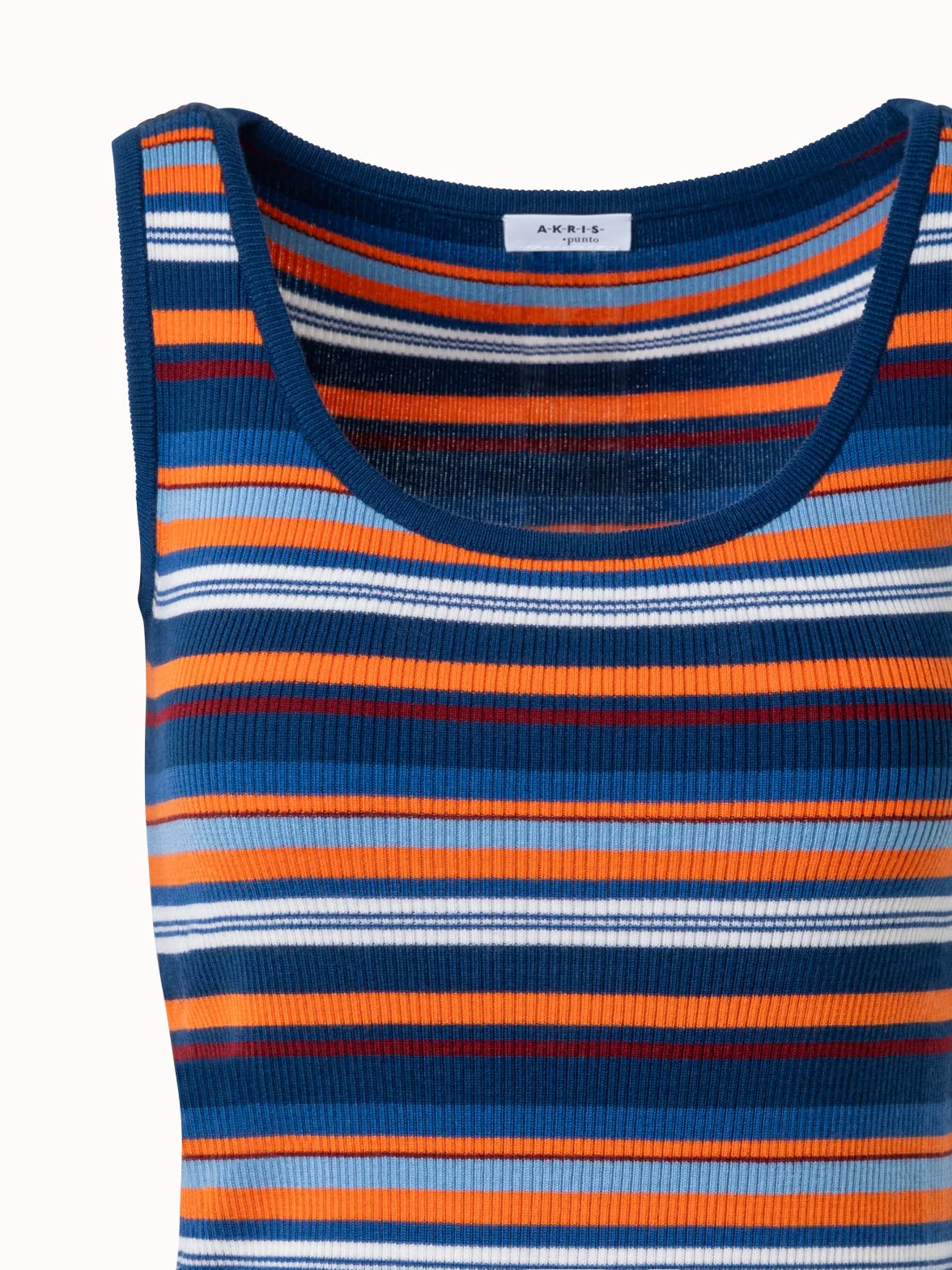 Geripptes Tank Top aus Wolle