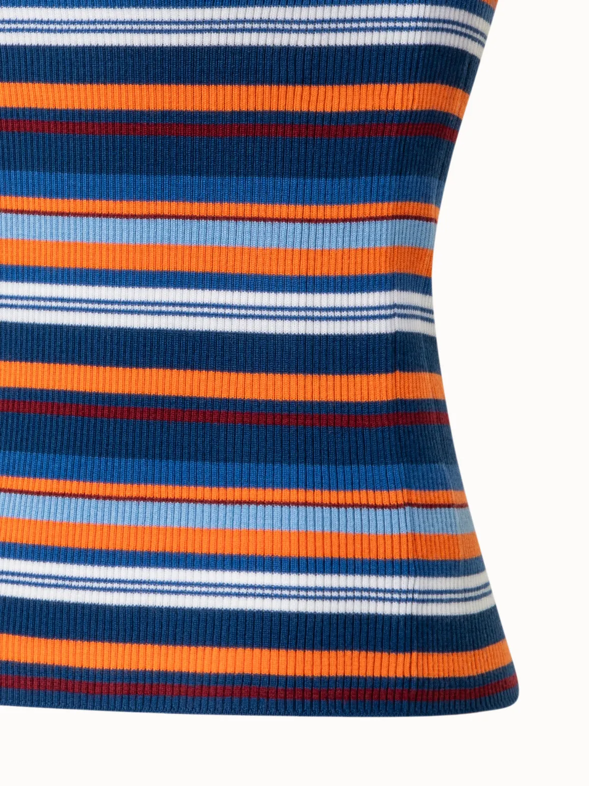 Geripptes Tank Top aus Wolle
