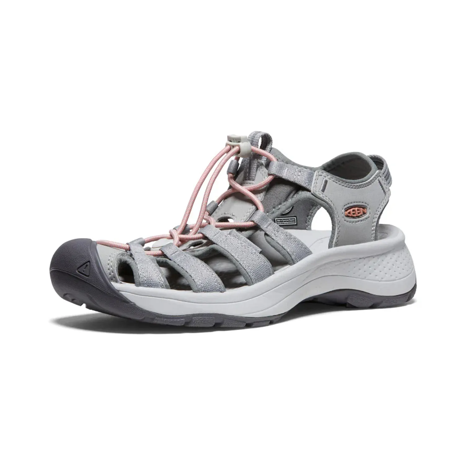 Keen Women&#x27;s Astoria West Sandal Grey-Coral | Buy Keen Women&#x27;s Astoria West Sandal Grey-Coral here | Outnorth