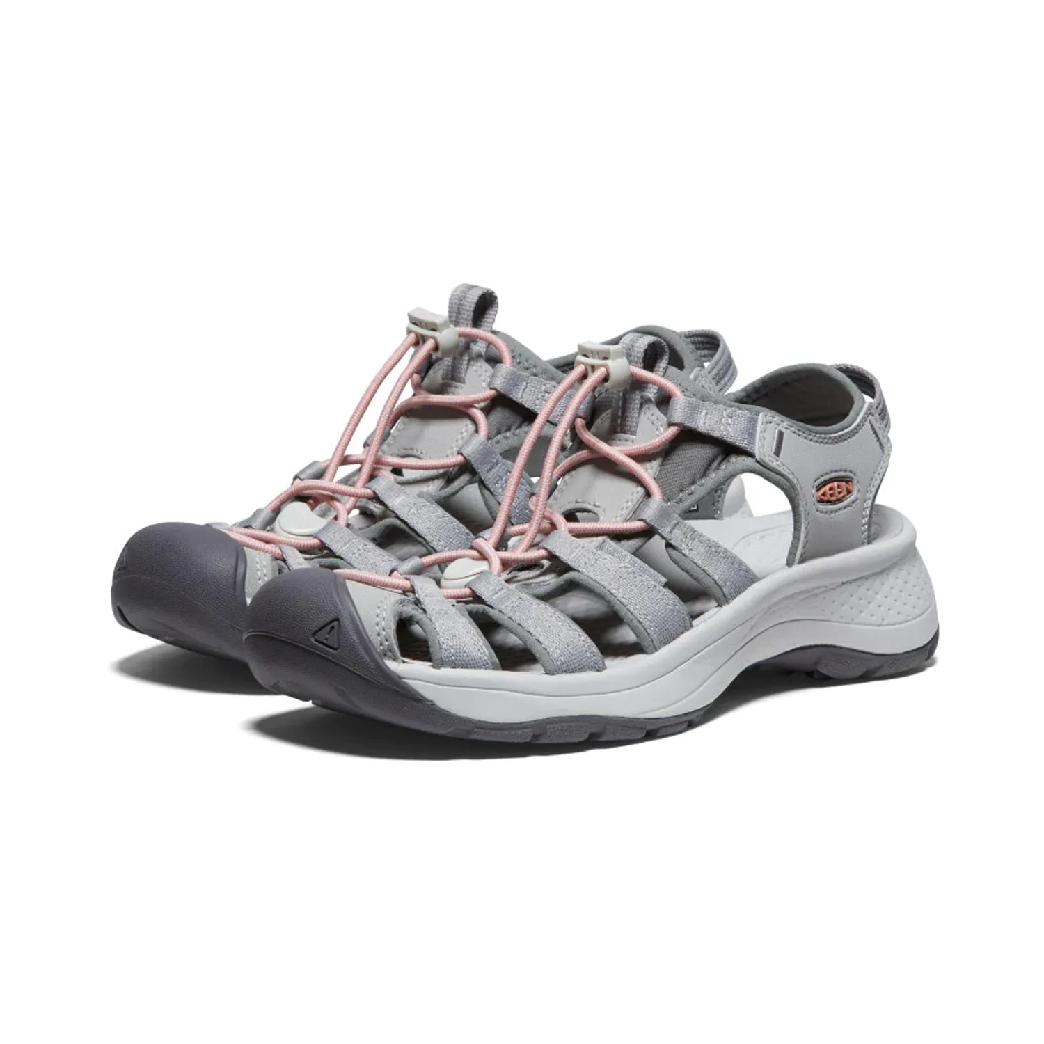 Keen Women&#x27;s Astoria West Sandal Grey-Coral | Buy Keen Women&#x27;s Astoria West Sandal Grey-Coral here | Outnorth