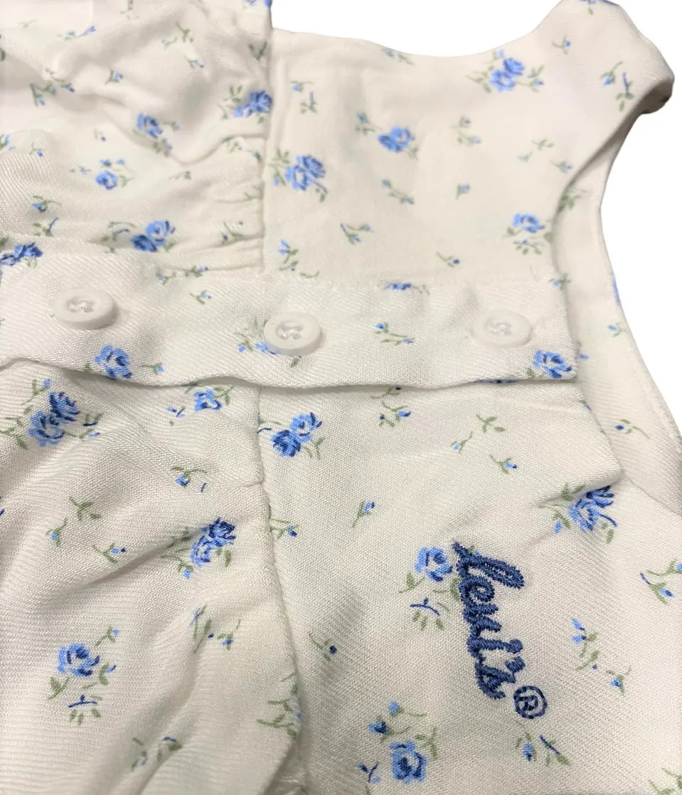 Levi's children's outfit with denim shorts and tank top 1EH109 W51 white alyssum