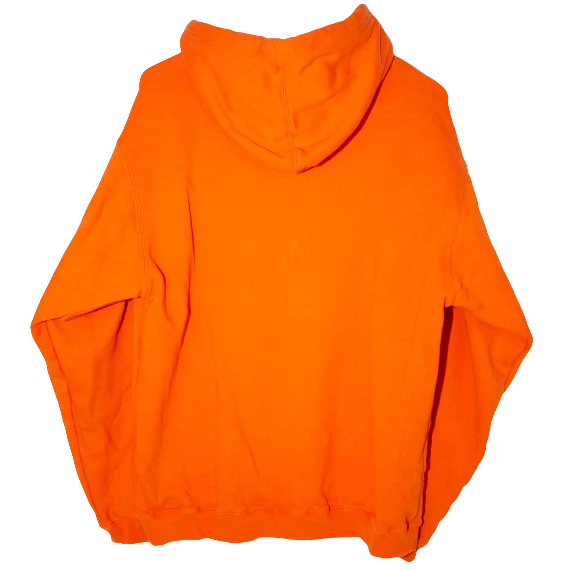 Reebok Vintage Embroidered NFL Broncos Big Logo Hoodie Orange (XL)