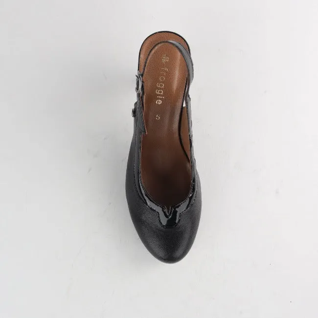 Slingback High Heel in Black - 11794