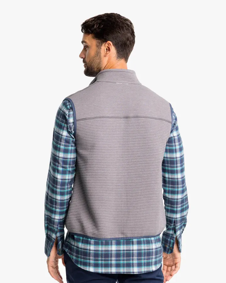 Southern Tide Men's Ridgepoint Heather Reversible Vest - Heather True Navy