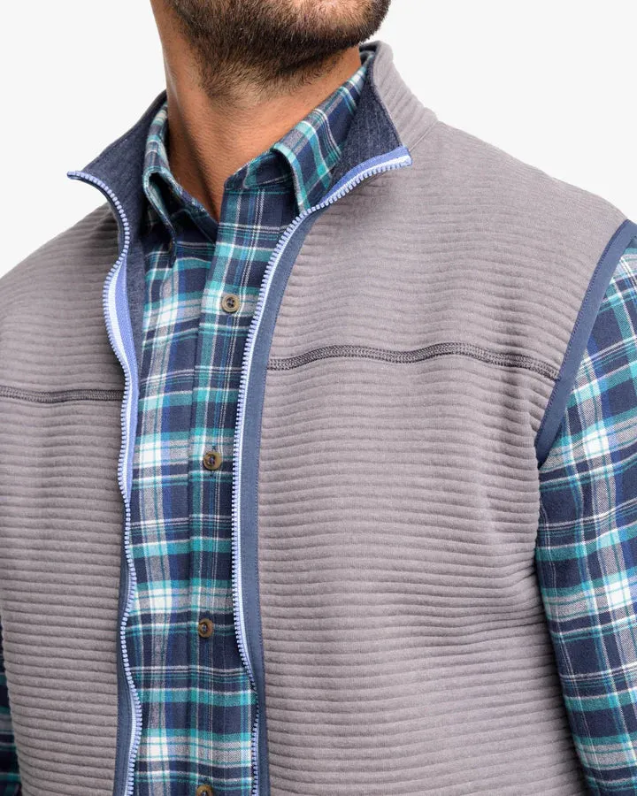 Southern Tide Men's Ridgepoint Heather Reversible Vest - Heather True Navy