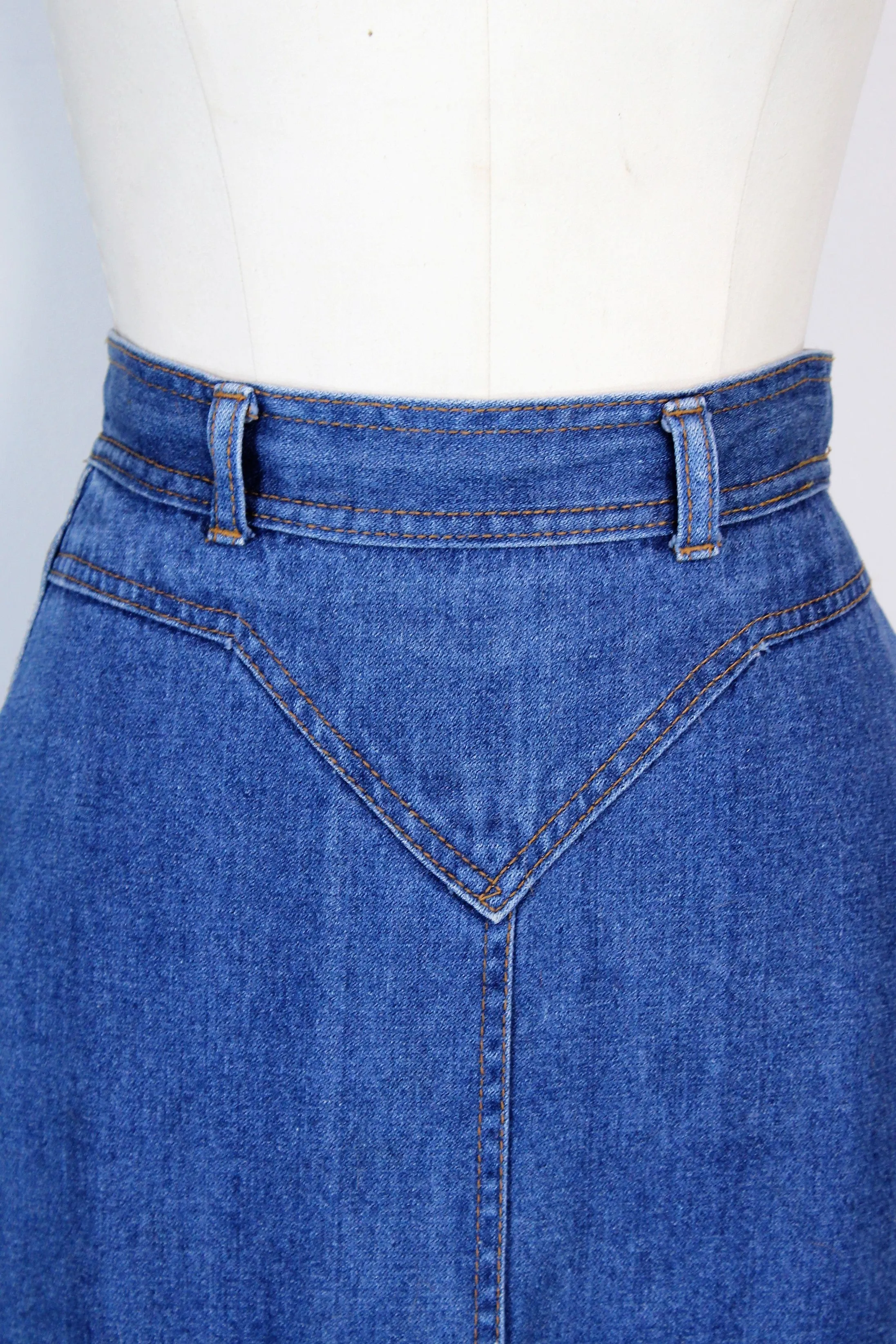 Vintage 1980s Denim Skirt By Kmart
