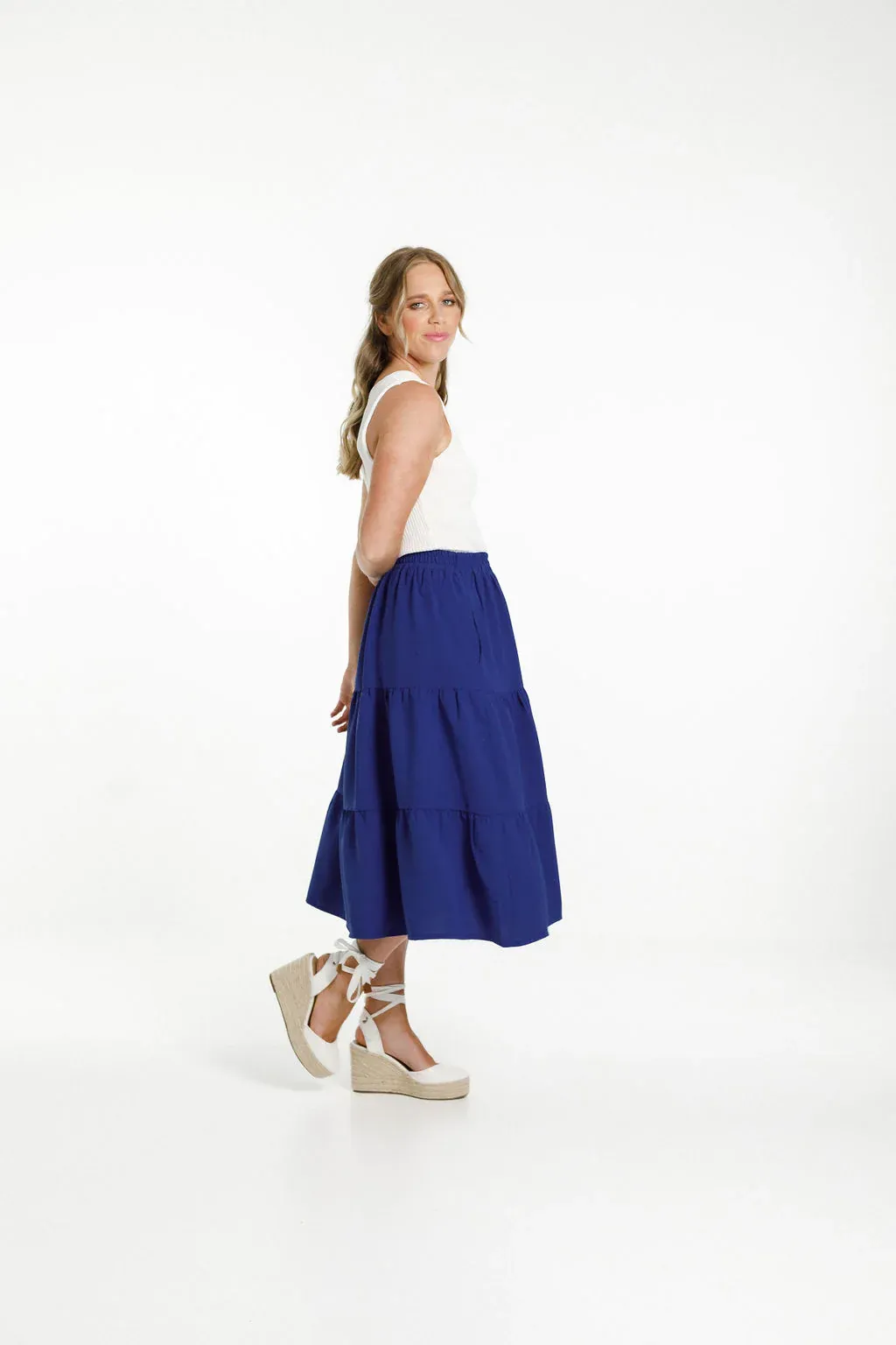 X Label Lexi Skirt - Colbalt